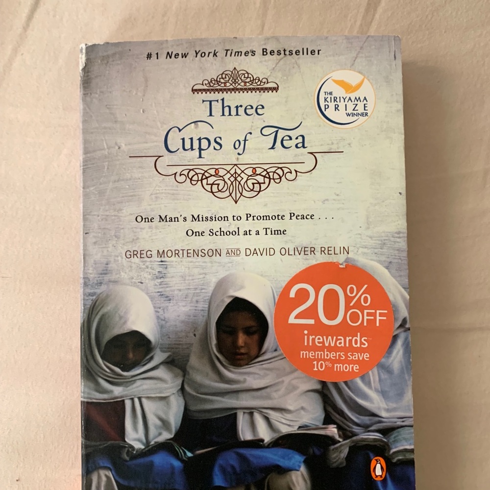 Three  Cups of Tea Book